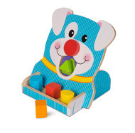 Melissa & Doug First Play Wooden Spin & Feed Shape Sorter